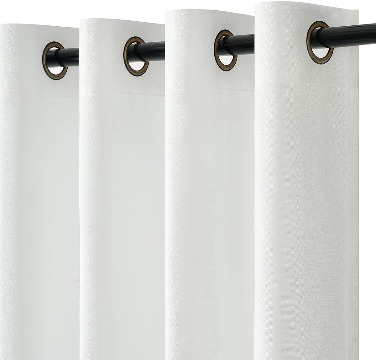 Unyqoos Linnenlook witte gordijnen met oogjes voor woonkamer en slaapkamer