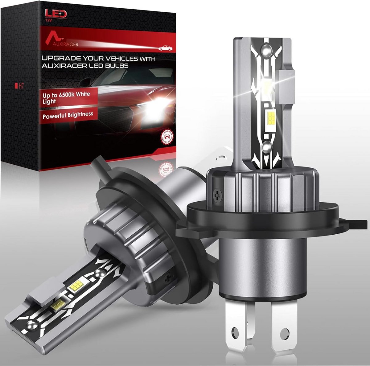 H4 LED Koplamp Set 80W 6500K Wit Vervanging Voor Halogeen en Xenon