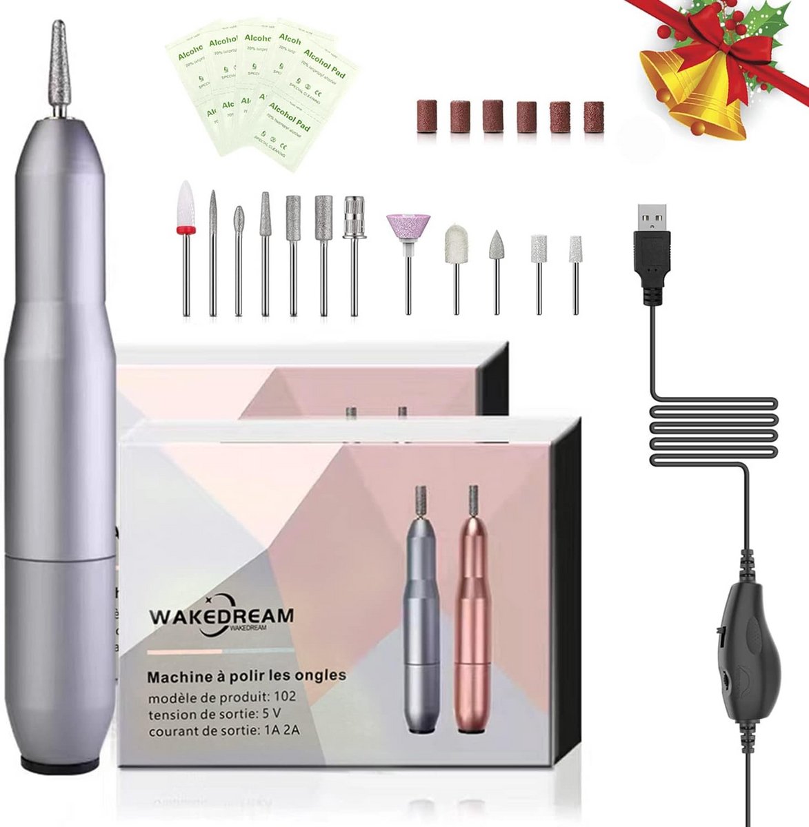 Professionele 12-in-1 Elektrische Nagelvijl Set voor Manicure en Pedicure