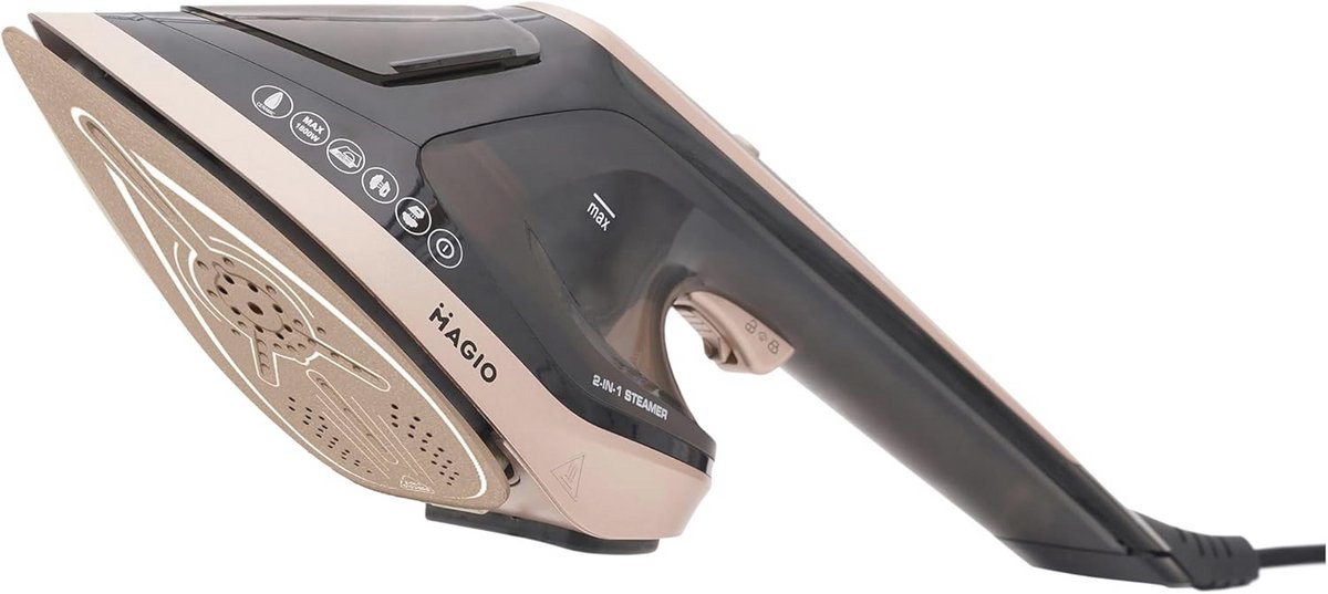 2-in-1 Stoomstrijkijzer en Stomer, 1800W, Antibacterieel, Keramische Zool, Automatisch Uitschakelen, Perfect voor Alle Stoffen
