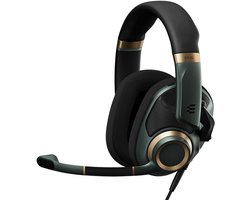 Open Gaming Headset Met Afneembare Microfoon - Zwart, Goud, Groen