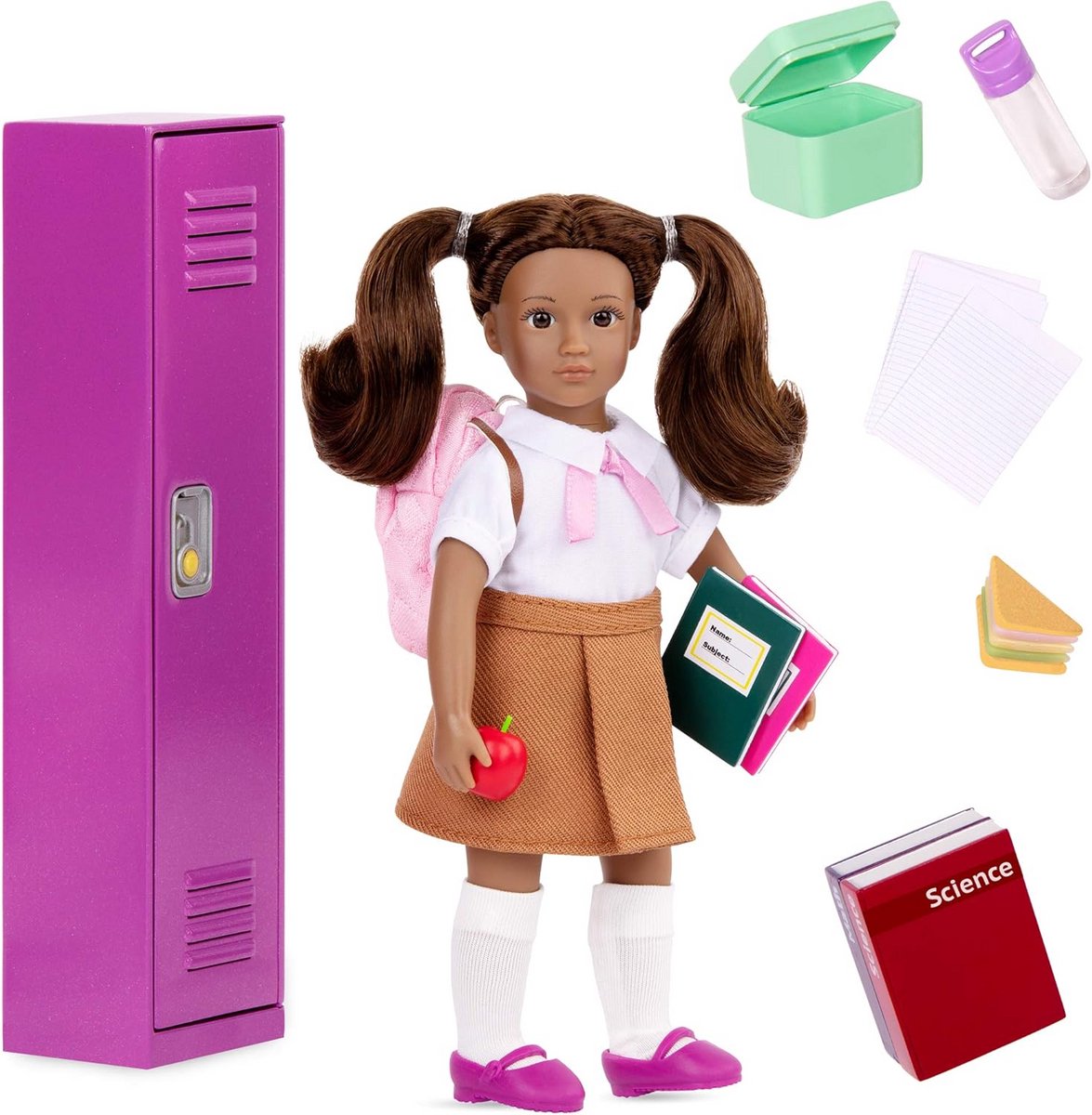School Kluis voor Pop met Accessoires 15 cm