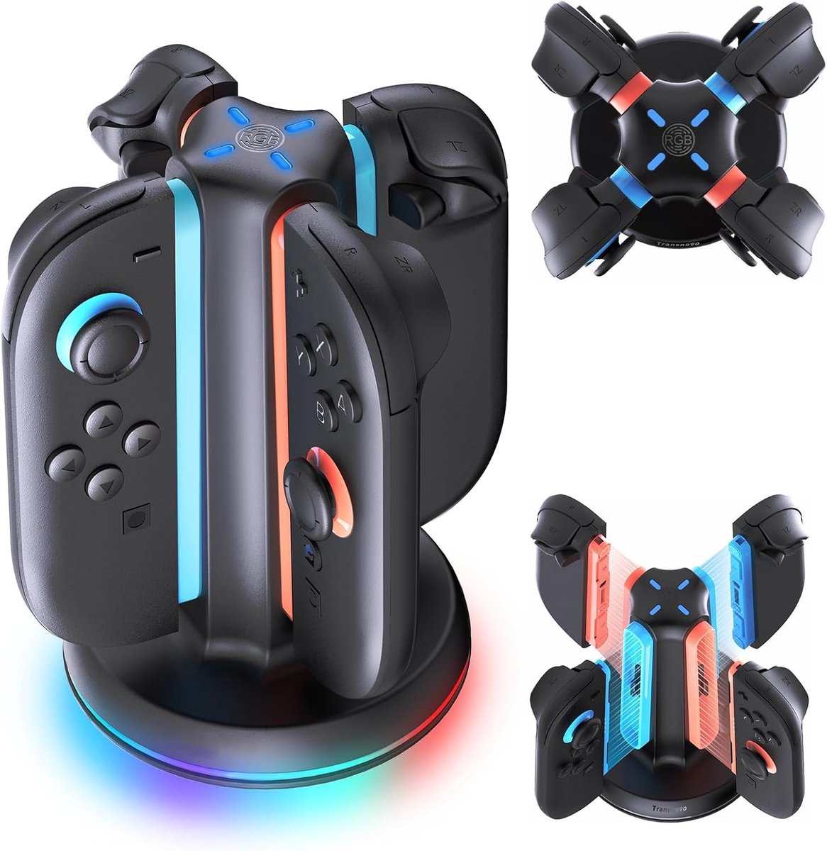 Zandarix Geschikt voor Nintendo Switch 2 - Oplaadstation - Rond