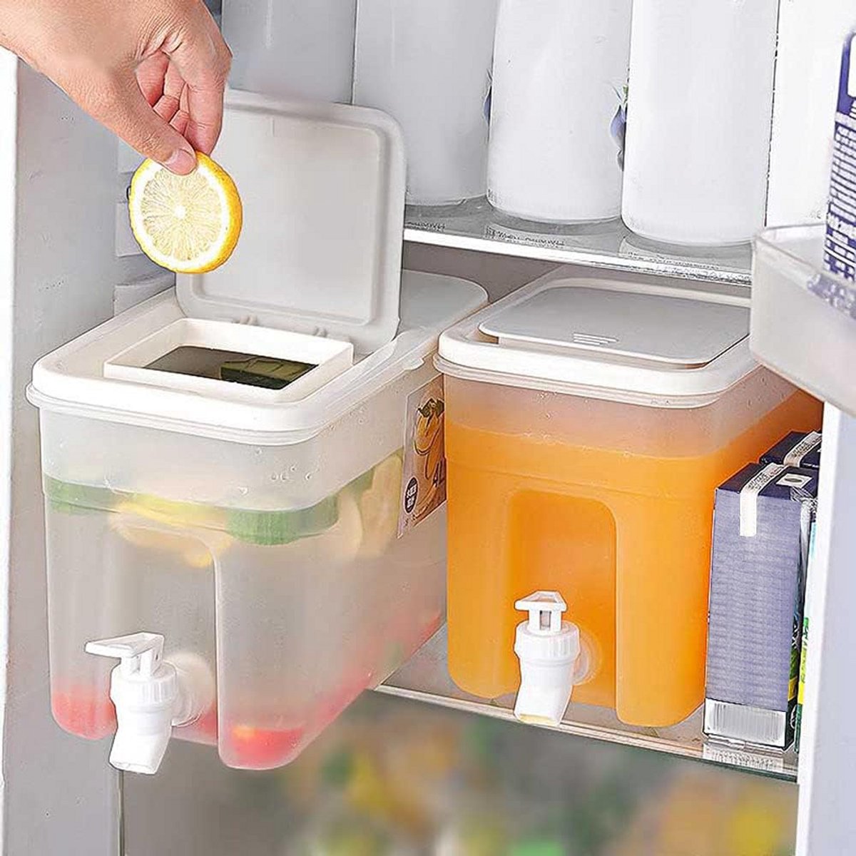 Grote Drankdispenser met Tapkraan - 4 Liter Navulbare IJswaterkan voor Koude Dranken