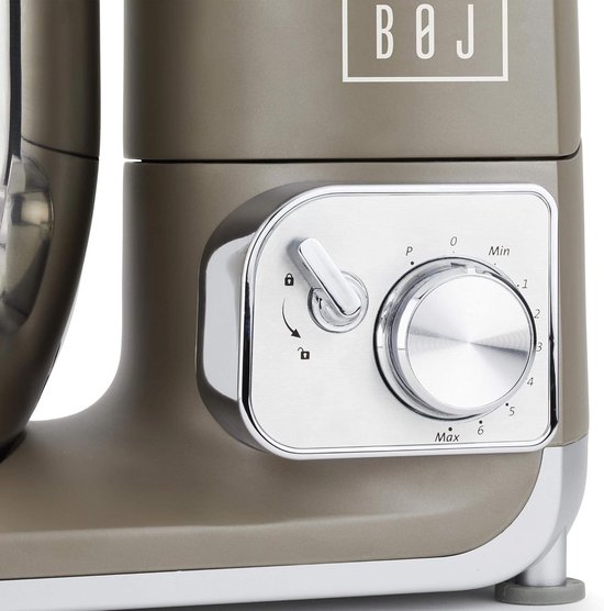 Krachtige Keukenmachine met 5.5L RVS Kom en 1200W Motor - Ideaal voor Kneden en Mixen van Merkloos — afbeelding 4