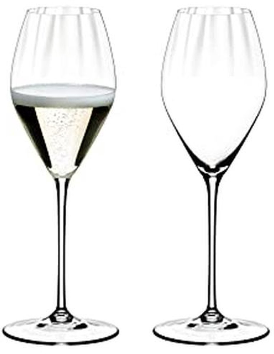 Transparante Champagneglazen Set van 2 voor Fijne Wijnbeleving