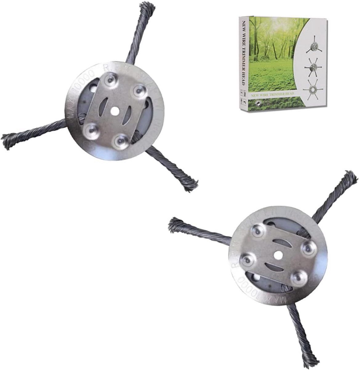 Stalen Grastrimmerkop Onkruidborstel Bosmaaier Accessoire Schroefdraad 5mm Boring