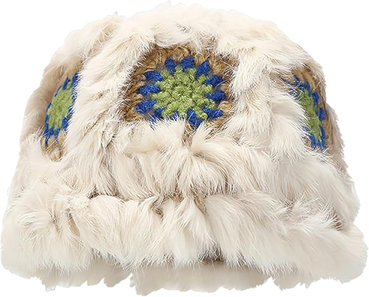 Zachte pluche vissershoed voor de winter - een schattige en stijlvolle warme zonnehoed voor buiten - geschikt voor dames.