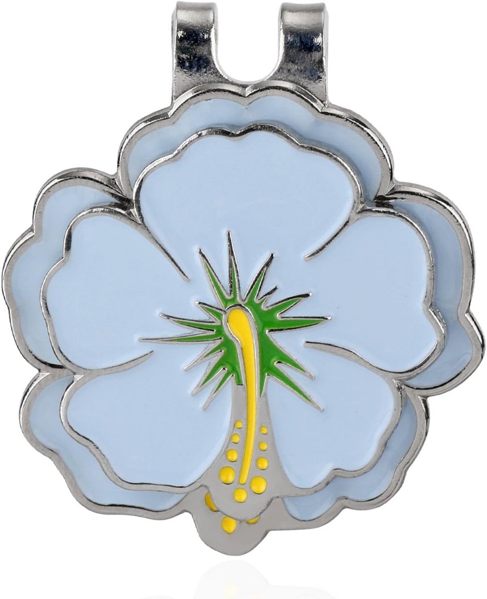 Magnetische Golfbalmarker met Pet Clip, Bloemvormig Set voor Dames en Heren