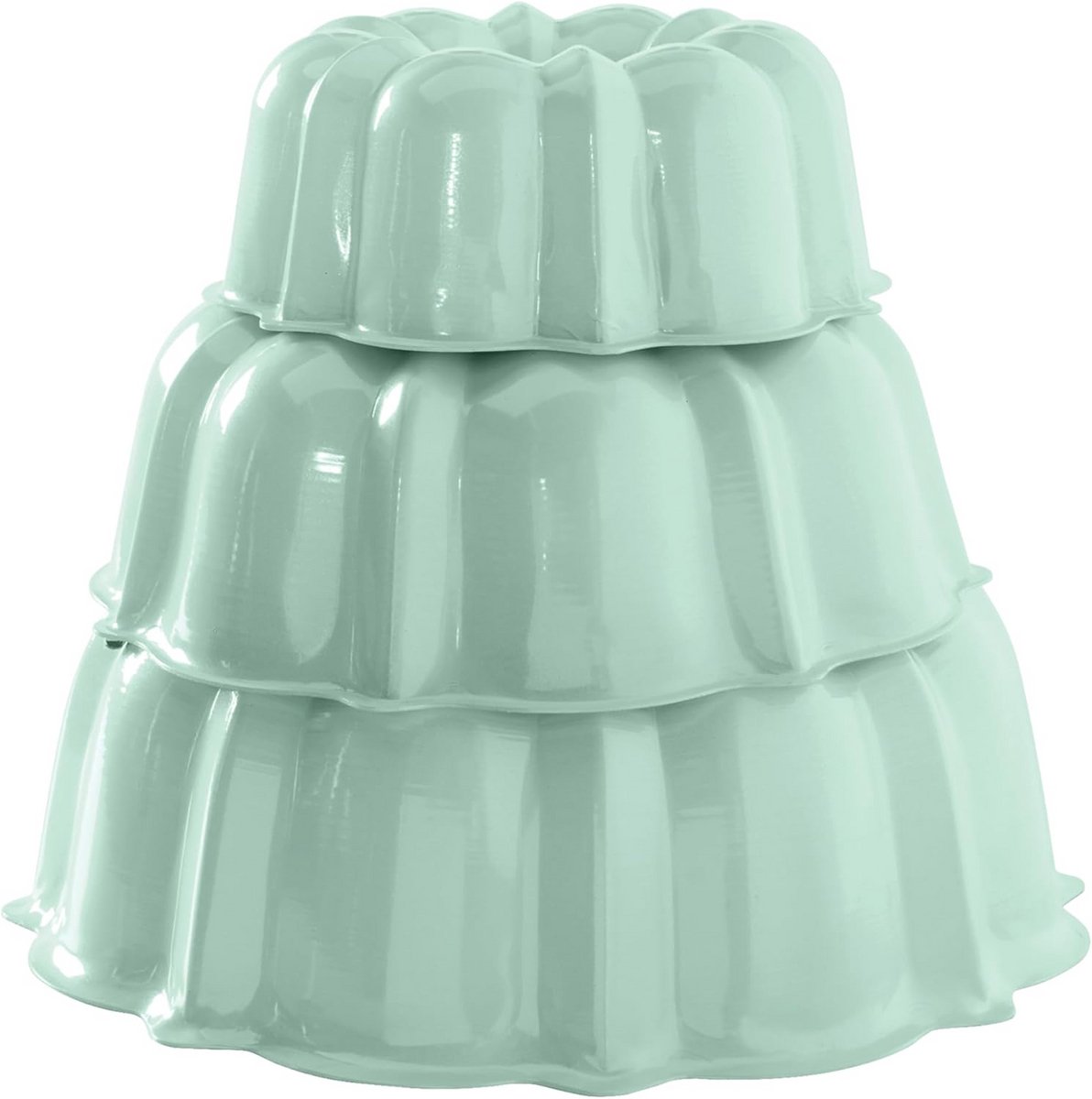Tulbandcake-set voor 3, 6 of 12 kopjes - Munt Kleur