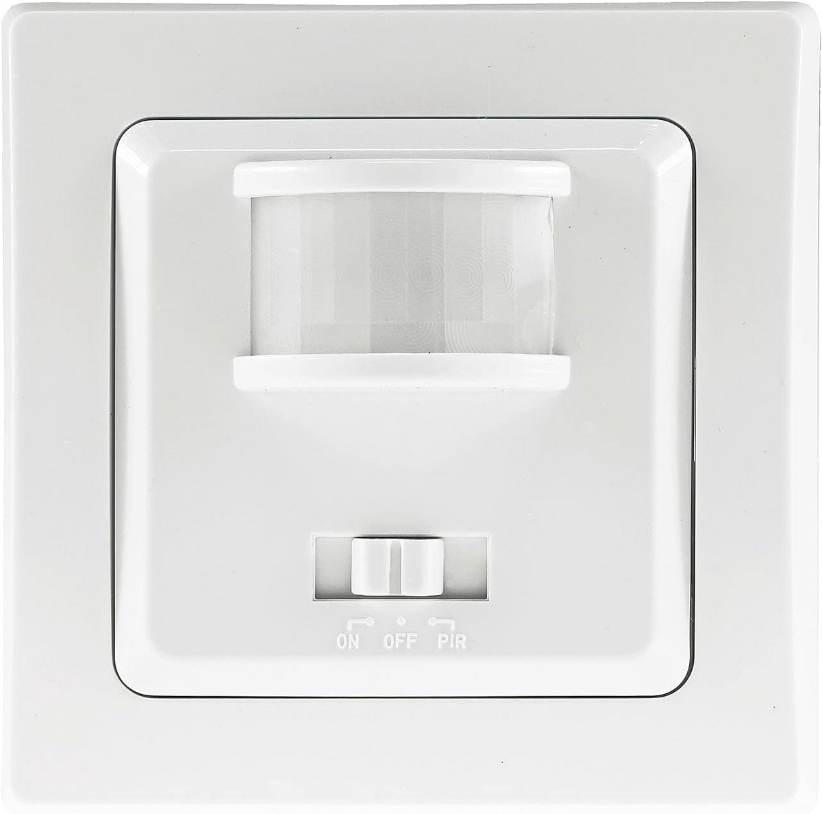 Inbouw Bewegingsmelder Binnen 160° Hoek 3-Draads Techniek 7m Bereik Wit