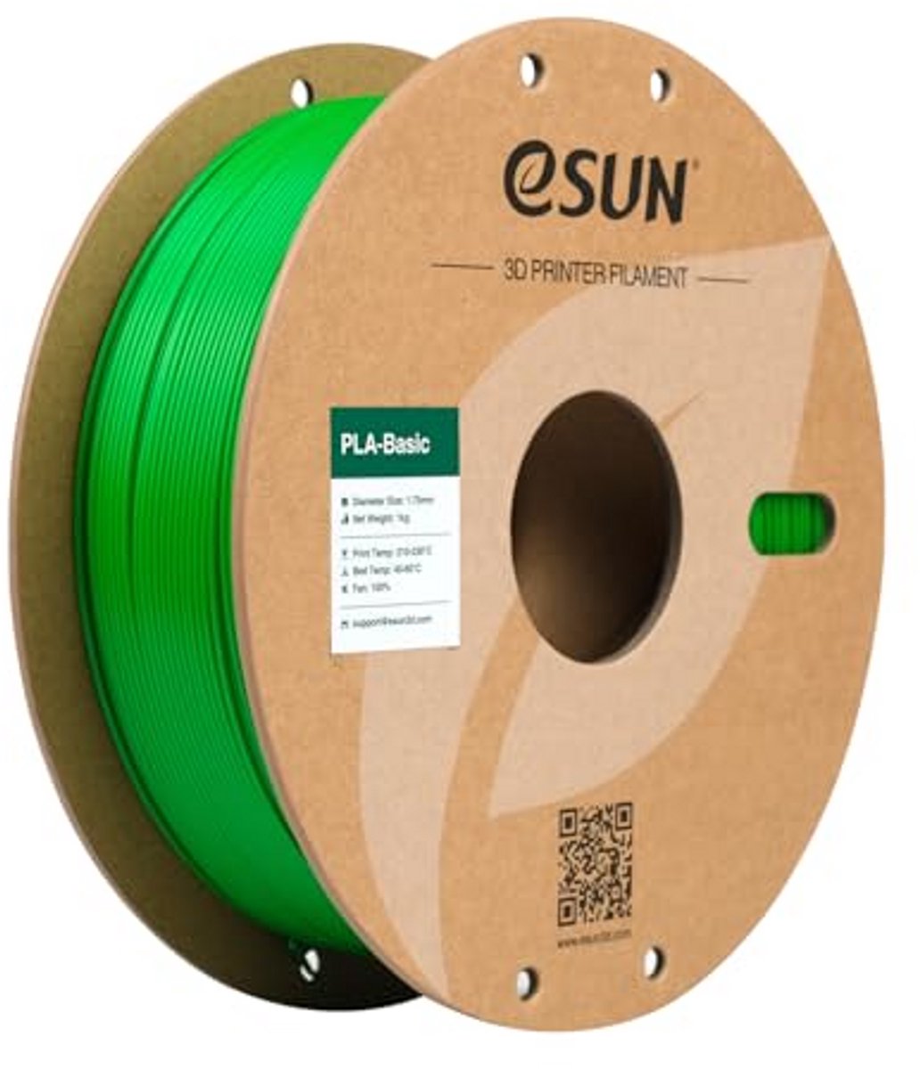 PLA Filament 1.75mm - Kleur Groen, 1KG Spoel, Hoge Precisie voor 3D Printers
