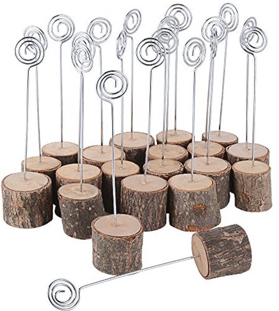 Unieke houten naambordjes met versiering