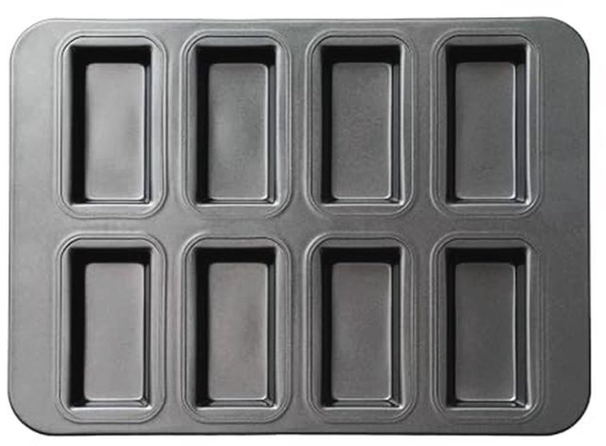 Antiaanbak Cakevorm voor Muffins en Donuts - 8 Cavity Bakvorm voor Oven