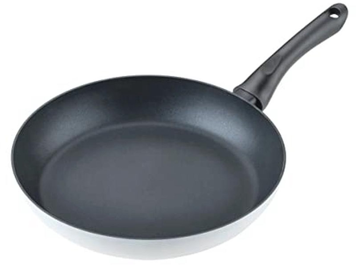 28 cm Koekenpan - Duurzame Pannenset van Gerecycled Aluminium met Keramische Coating - Geschikt voor Inductie