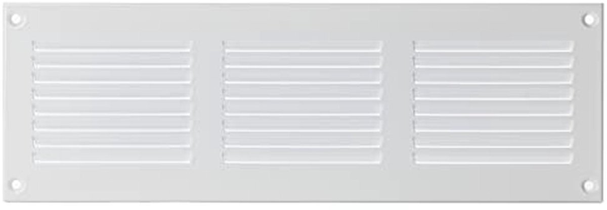 Metaal ventilatierooster 300x100mm met insectenbescherming - Ventilatie en afvoerrooster
