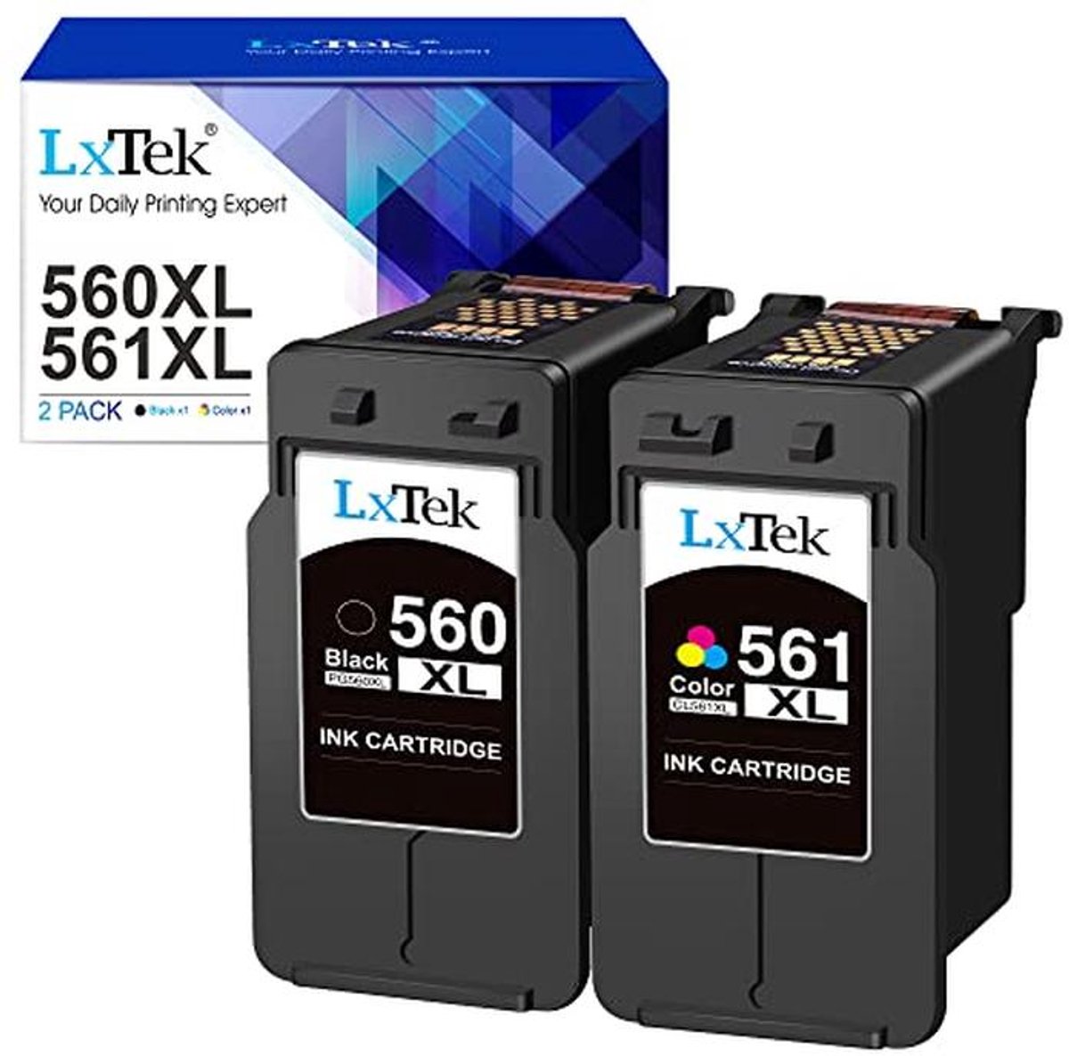 Compatibele Inktcartridges PG-560XL 561XL voor Pixma TS5350 & TS7450 - 2-Pack