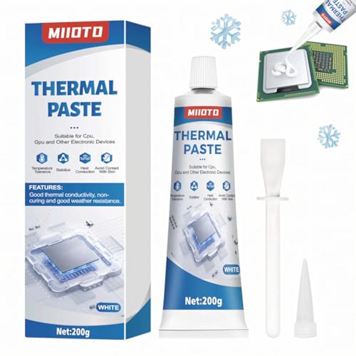 Warmtegeleidende Pasta voor CPU - 200 g Hoge Prestaties en Temperatuurbestendigheid