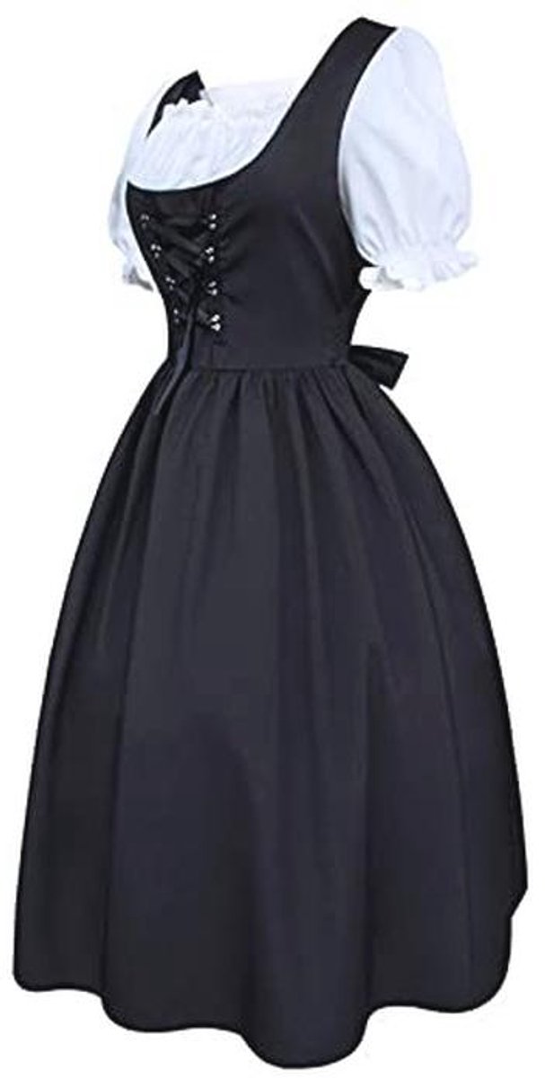 Dames Dirndl Kostuum - Beierse Klederdracht - Sexy Mini Jurk voor Feesten en Carnaval