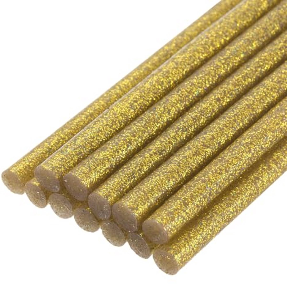 Mini-lijmpistool Lijmstiften 7 mm x 200 mm - Gouden Glitter, 12 stuks
