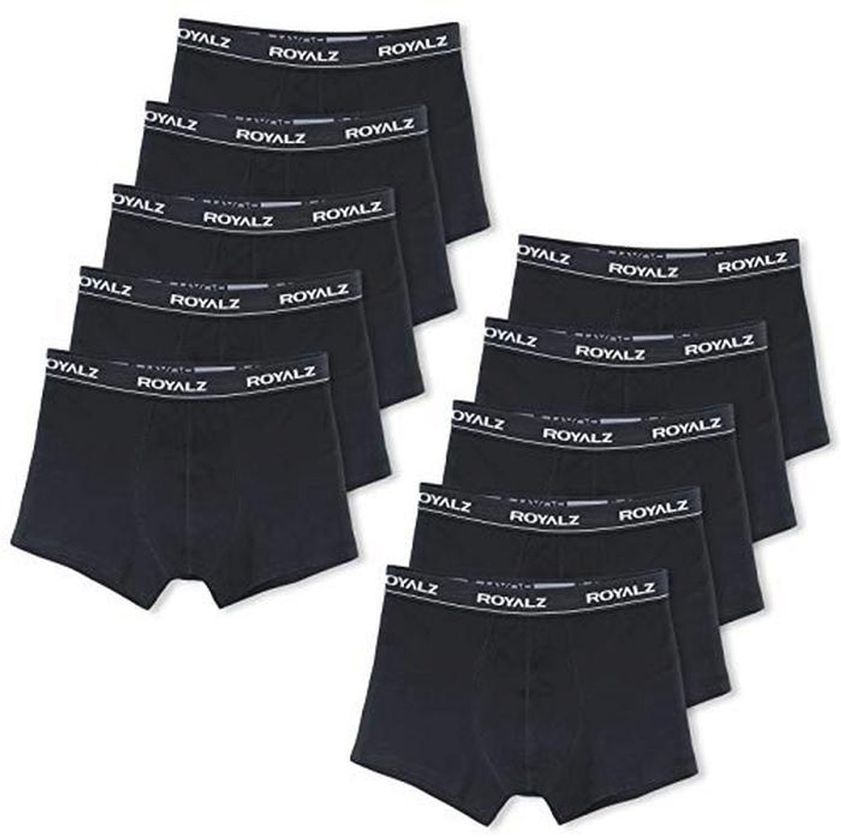 Set van 10 klassieke boxershorts voor heren - Comfortabele sport en vrije tijd