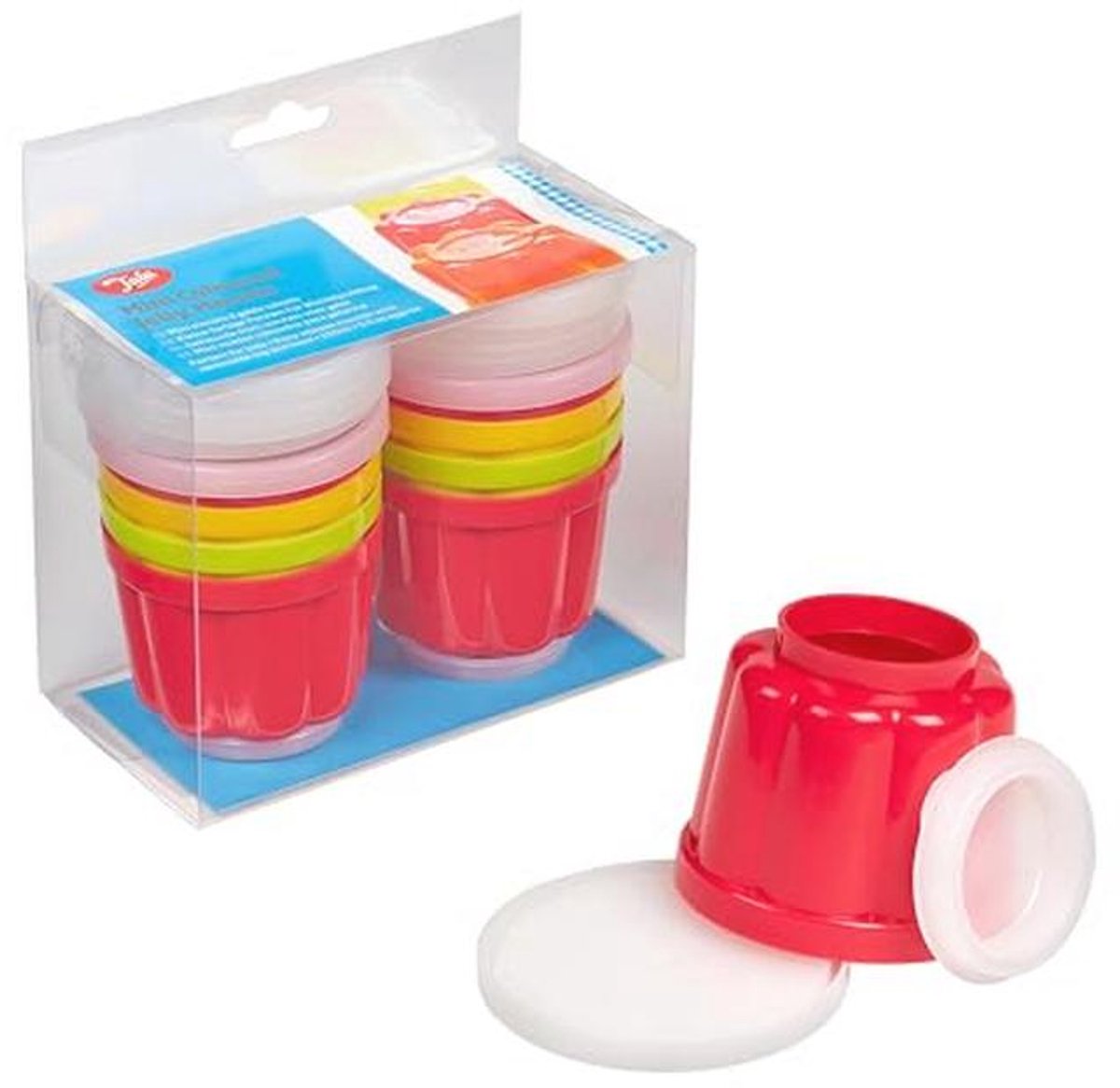 Mini Gekleurde Jelly Mallen voor Pudding en Desserts