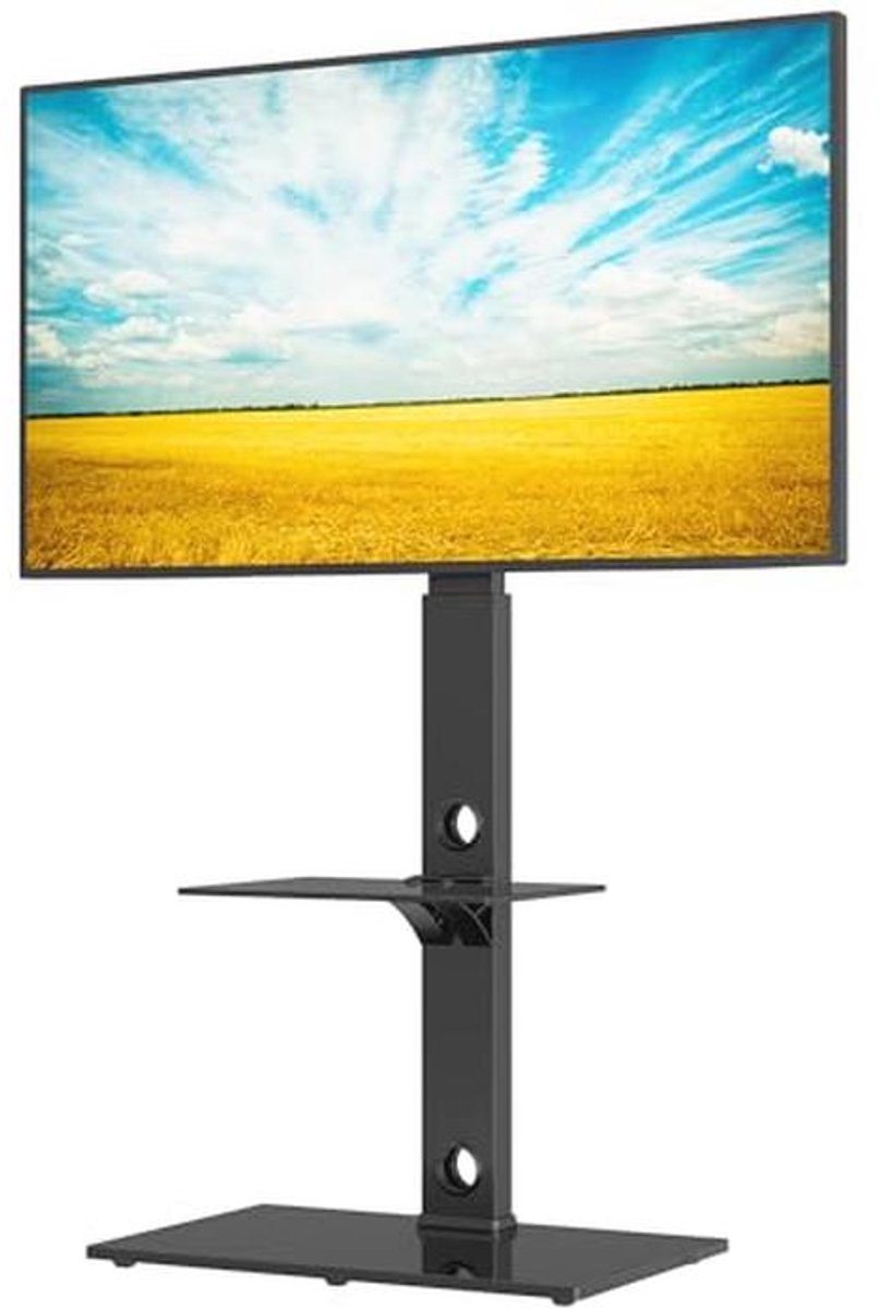 Vloer TV Stand voor 30-70 inch TVs, Hoogte Verstelbaar en Maximale VESA 600x400mm
