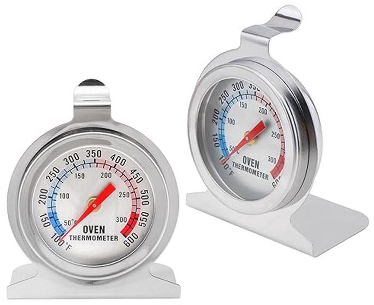 Oventhermometer Set - Kook- en Keukenthermometers tot 300 °C - Duidelijke Weergave en Roestvrij Staal