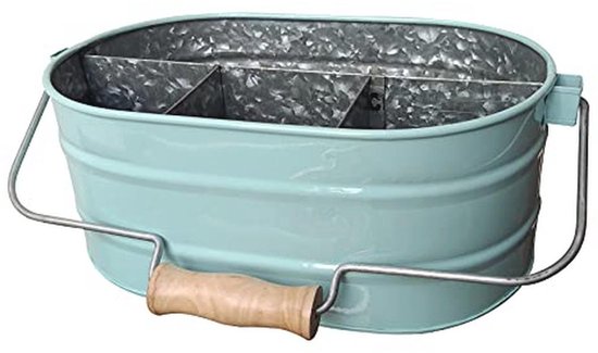 Verstevigd Metaal Caddy met 4 Compartimenten - Rustieke Boerderij Keuken, Binnen-Buiten Picknick Bestek, Multifunctionele Opslag Tray — afbeelding 3