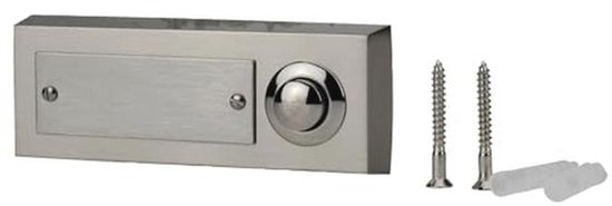 Unitec 41104 Surface mounted doorbell Push button 1-channel stainless steel