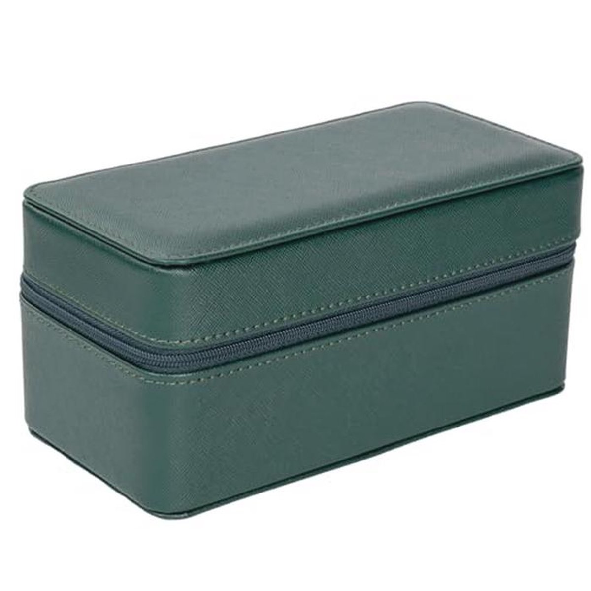 molshine Portable Watch Sunglasses Case Glasses Jewelry Holder Storage Box for Women Men Girls (Jade Green)