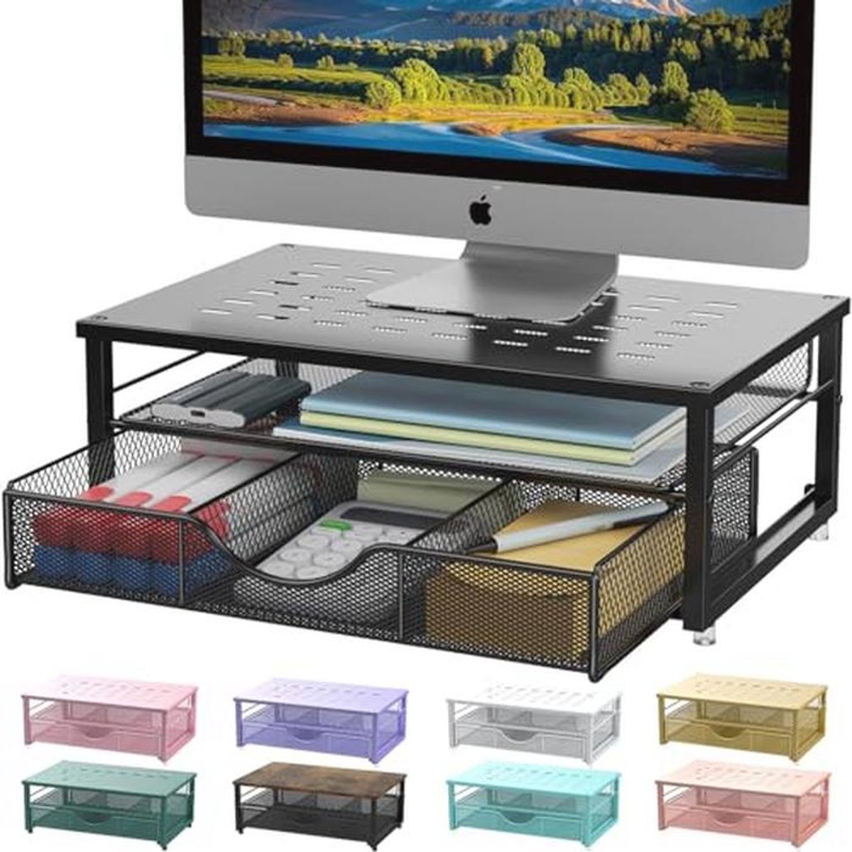 Standverhoger voor computermonitor - Bureau-organizers en accessoires met lade