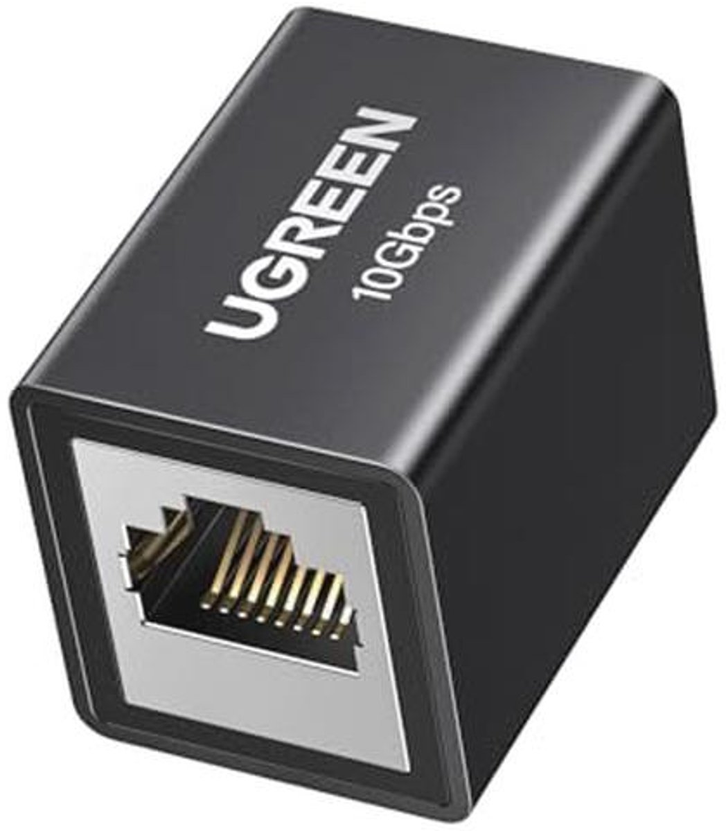 Lan Kabel Koppeling RJ45 10 Gigabit Ethernet Netwerk Koppeling Cat7/Cat6/Cat5e/Cat5 Zwart