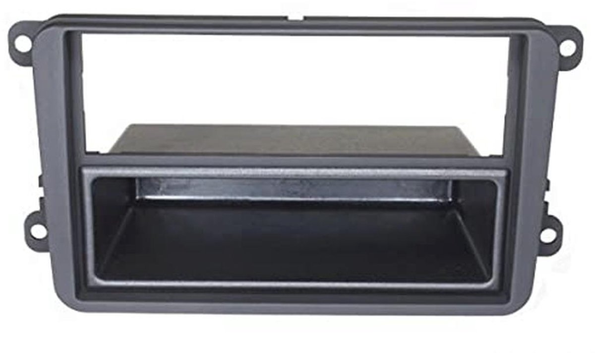 Dubbel DIN Autoradio Frame voor VW, Skoda en SEAT - Inbouwframe met Opbergvak