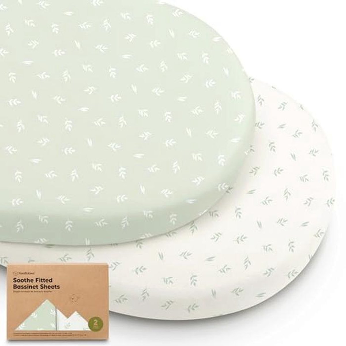Set van 2 biologische hoeslakens voor babybedjes - 100% katoen, unisex