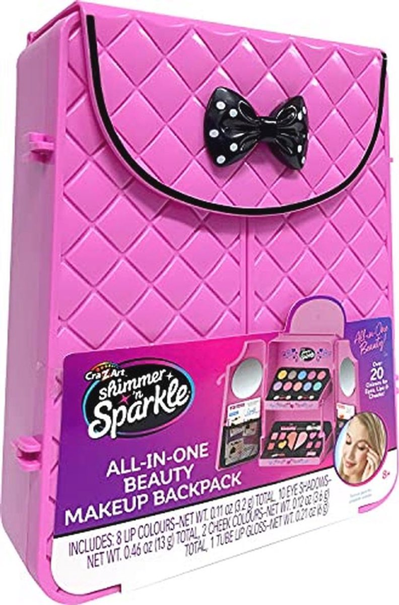 Make-up speelset met uitklapbare rugzak en palet