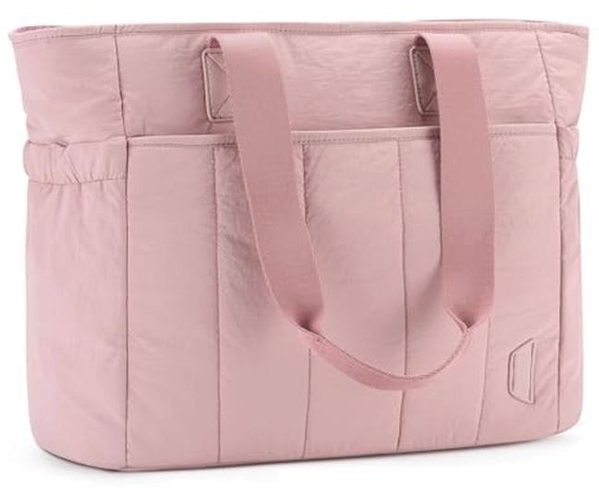 Grote Lichte Tote Bag voor Vrouwen - Shopper Handtas voor Laptop en Dagelijks Gebruik