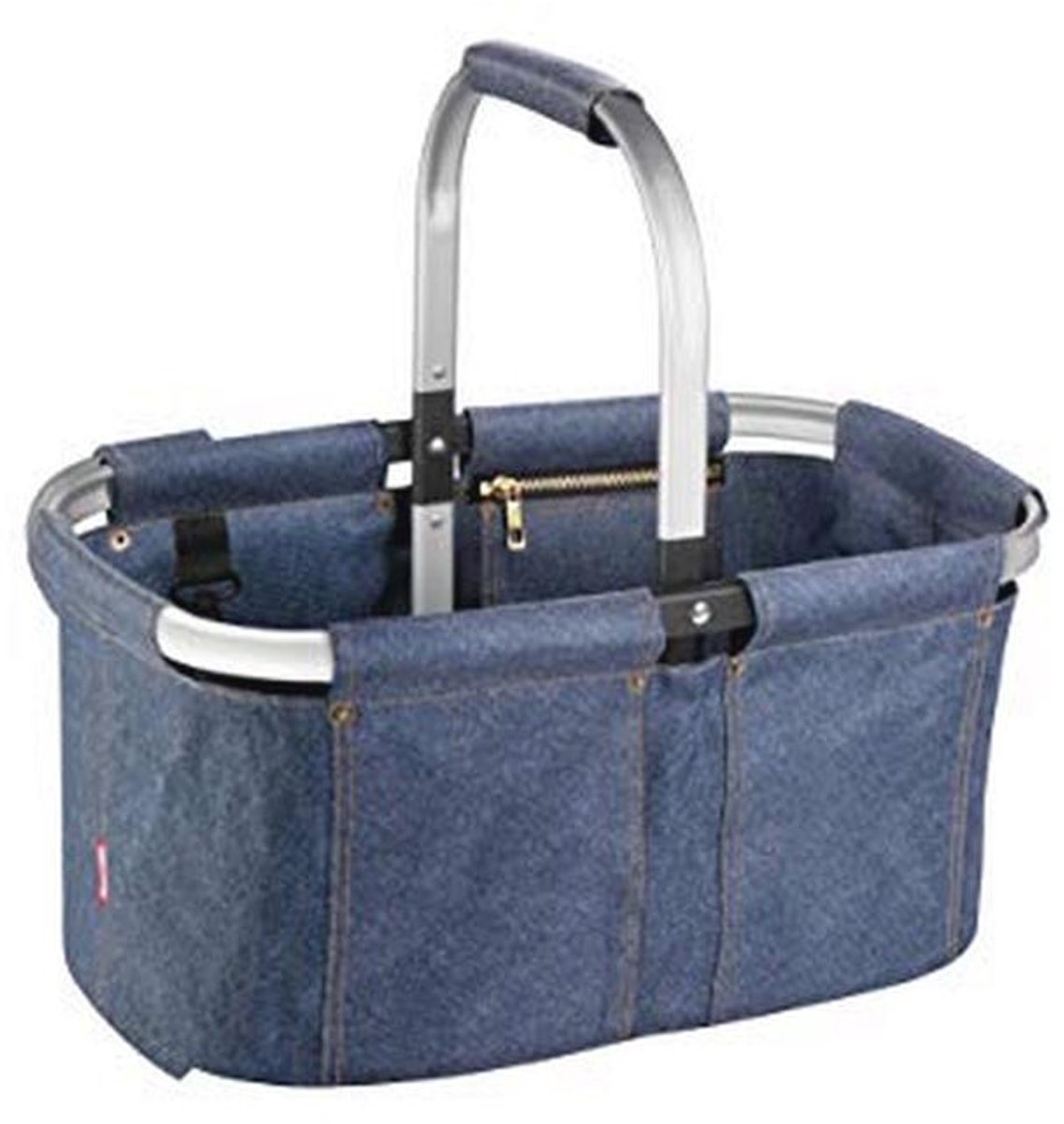 Opvouwbare Boodschappenmand Denim-look Blauw