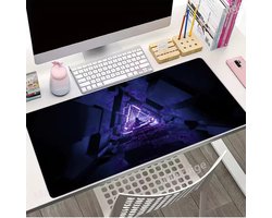 Neon Abstract Gaming Muismat – 700×300×2 mm – XL Desk Mat – Antislip Rubber – Super Smooth Oppervlak – Duurzame Gestikte Randen – Bureau Onderlegger voor Laptop & PC