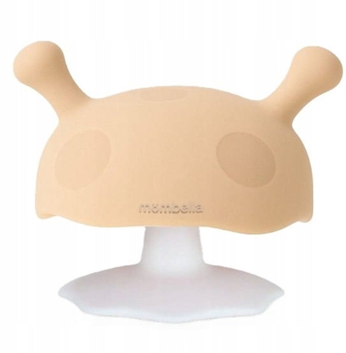 Mombella - rustgevende mushroom bijtring – voor tandjes en kalmering- 3m+- Chill Oat / beige Chill Oat