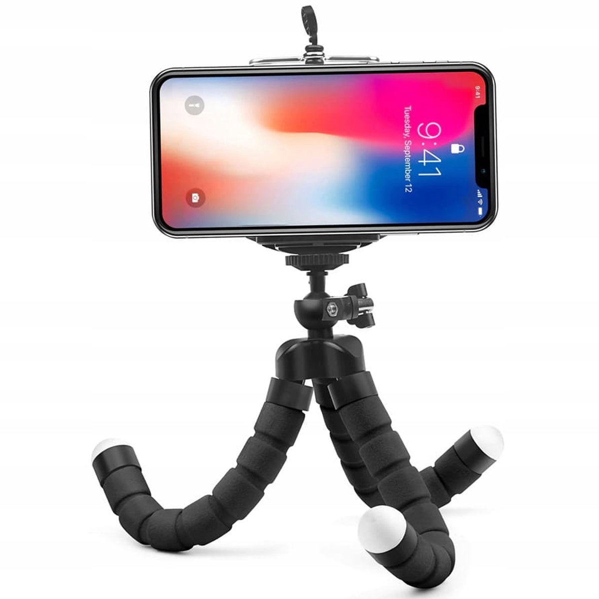 Flexibele Tripod Statief voor Telefoon & Camera - Zwart