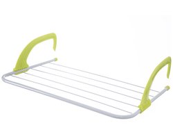 Orion - Droogrek - 34x55x14,5 cm - Metalen en Kunststof - Groen en Wit