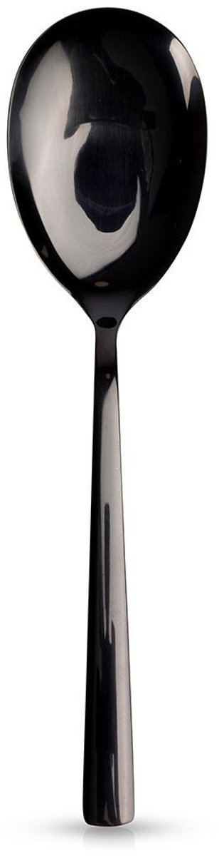 Orion Black Serie - Roestvrijstalen Saladelepel - 25 cm - Zwart - Vaatwasserbestendig