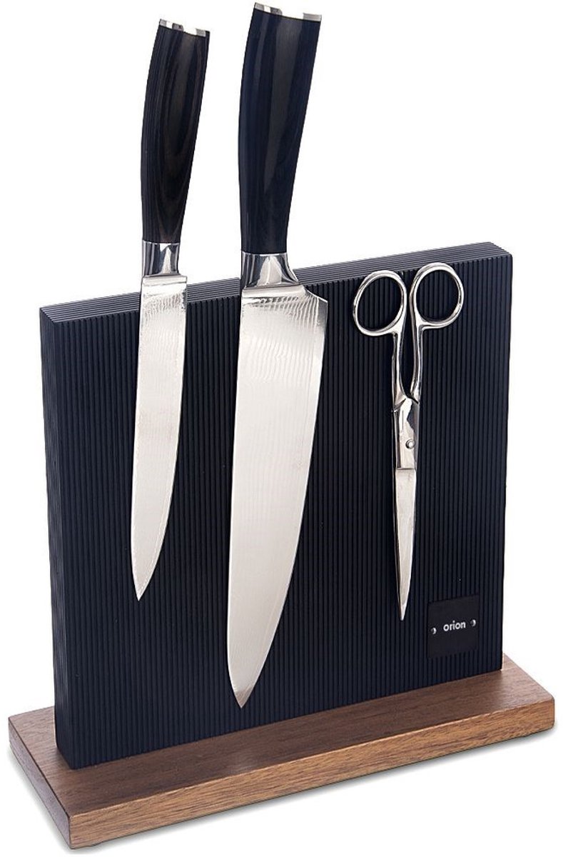 Orion Black Serie - Magnetische Mesblok - 24x24 cm - Acaciahout - Modern Design
