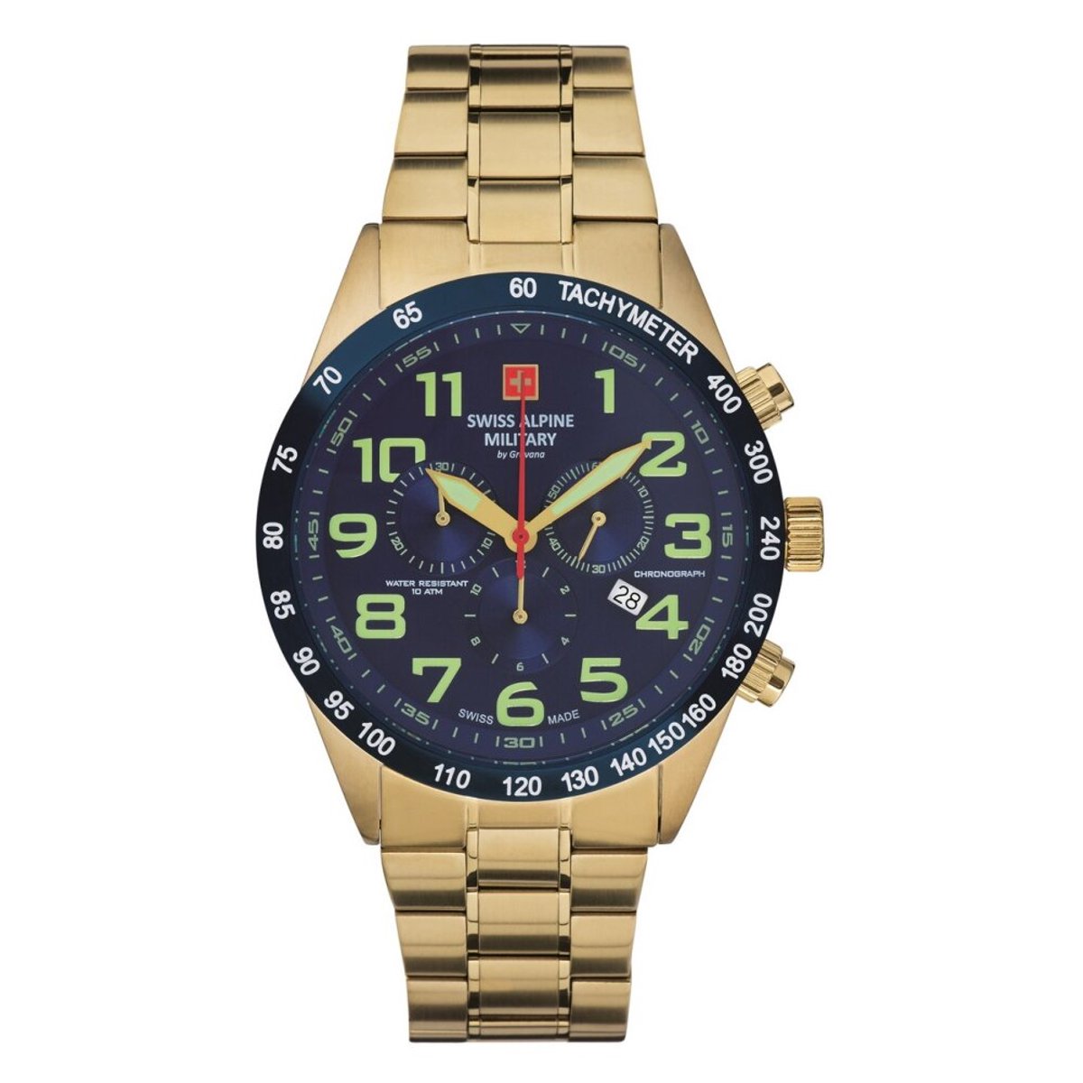 Swiss Alpine Military Combat Light Chrono SAM7047.9115 mannen horloge