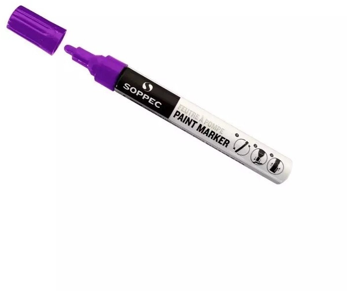 SOPPEC Verf Markeerstift Paars