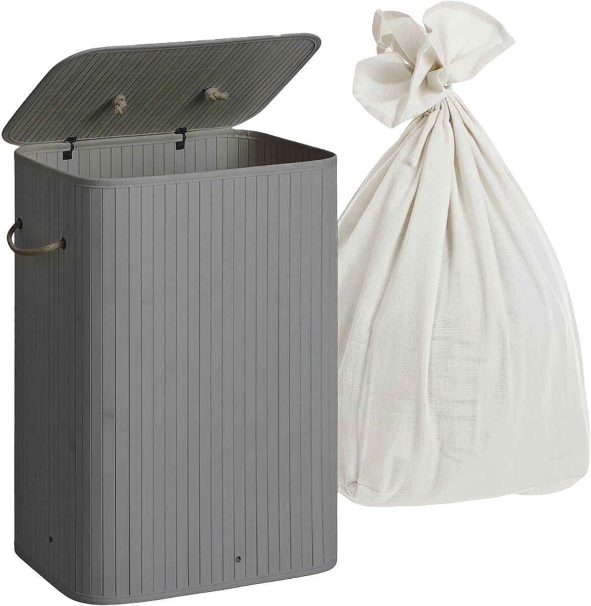 Wasmand - 40x60x30 cm - grijs