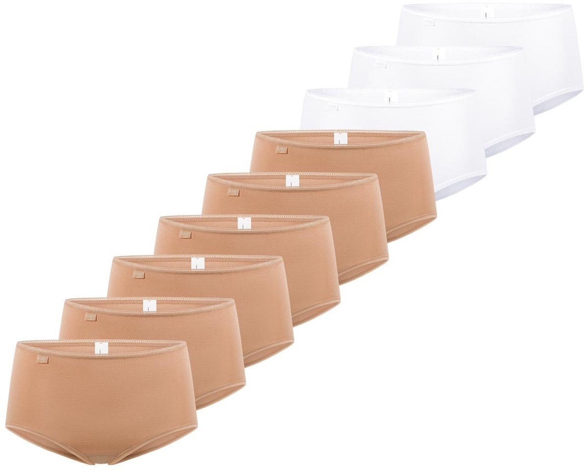sloggi Dames midi slip 9 pack 24/7 Cotton