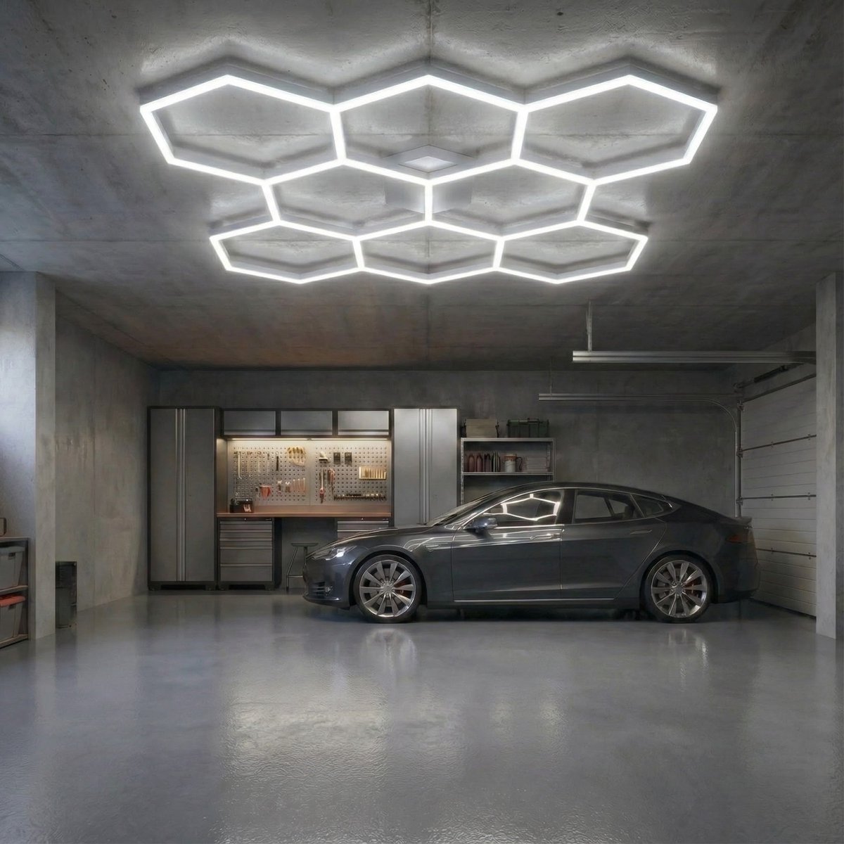 Hexagon verlichting Set | 8 hexagons | 280W | 6000K | incl. Accessiores