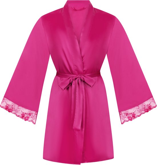 Foto: Hunkem ller satijnen kimono peonie roze